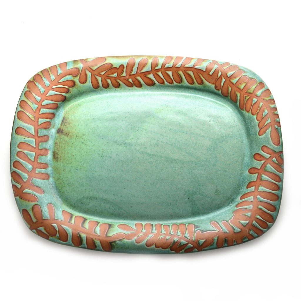 Large Ceramic Rectangular Platter Southern Highland Craft Guild