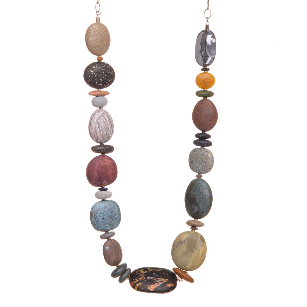 Colorful Polymer Rock Necklace Southern Highland Craft Guild