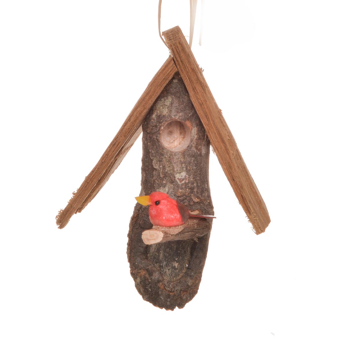 thumbnail image 2 of Novelty Beach Hut Wooden Bird House Garden Retro Hanging Nesting Box 2 of 13