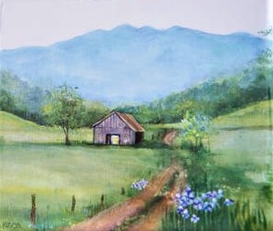 Barn in Spring by Barbara Webb