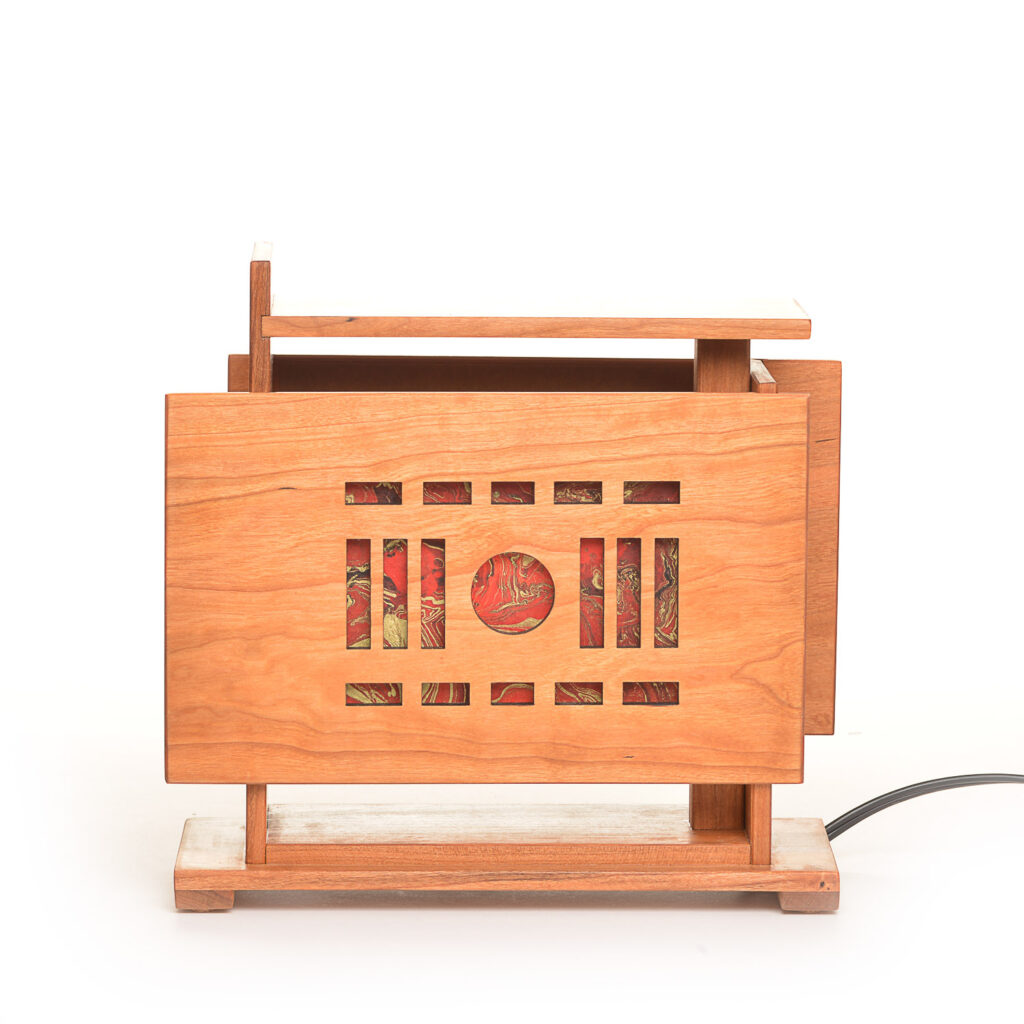 Cherry Sunrise Lamp Southern Highland Craft Guild