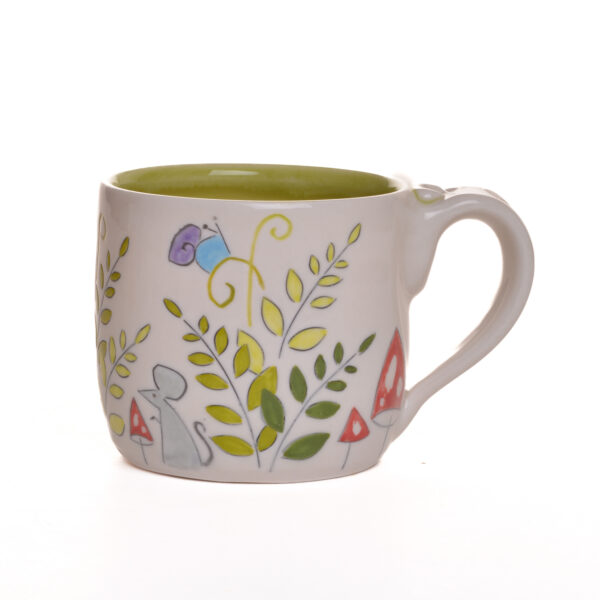 Small Fox and Ferns Mug - Image 3