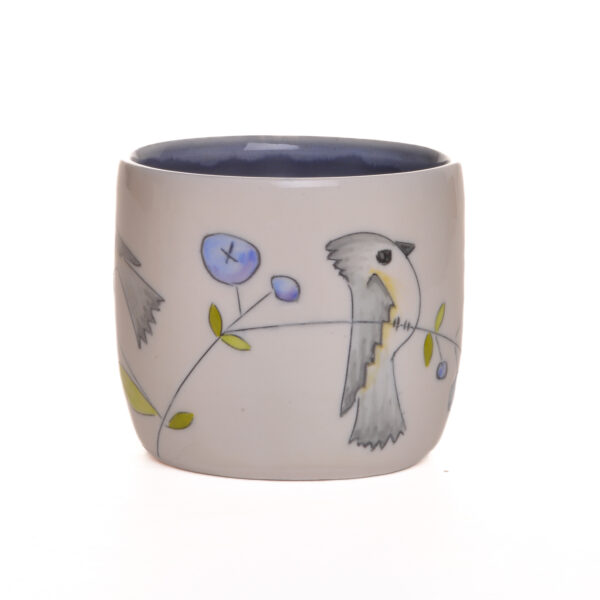 Small Birds and Blueberries Mug - Image 2