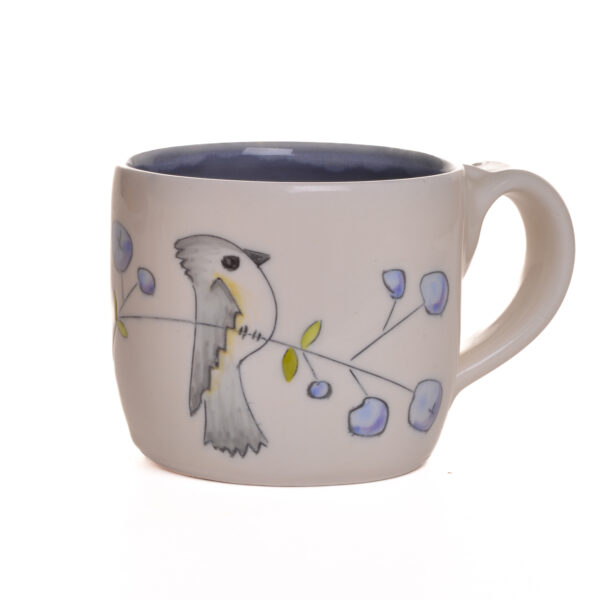 Small Birds and Blueberries Mug - Image 3