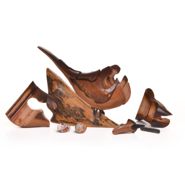 Wren with Eggs Wooden Puzzle - Image 3