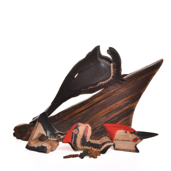 Pileated Woodpecker with Bugs Wooden Puzzle - Image 2