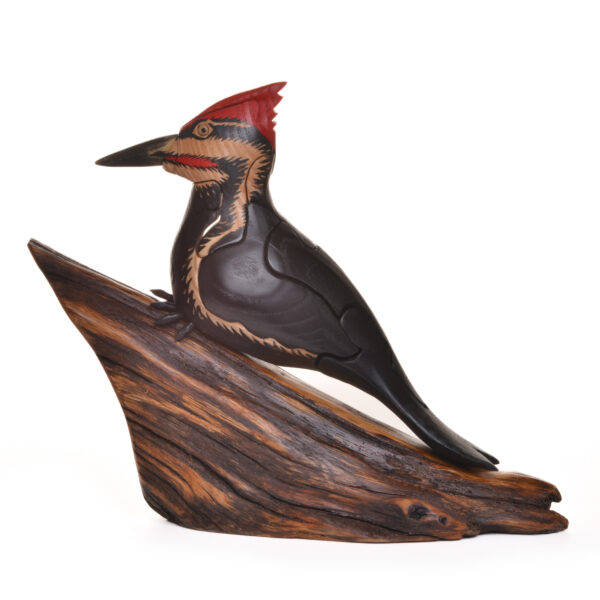 Pileated Woodpecker with Bugs Wooden Puzzle - Image 4