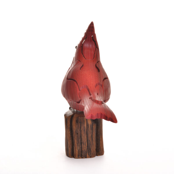Cardinal with Dogwood Wooden Puzzle - Image 5