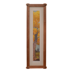 Queen of the Woods by guild member John Amoss. An Organic Edge will be on display in the focus gallery upstairs at the Folk Art Center from July 19–October 5, 2025.