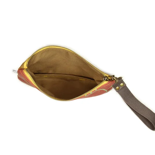 Waxed Canvas Midi Wristlet - Moonbeam - Image 2