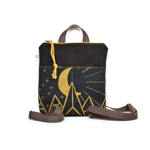 Waxed Canvas Mini Backpack - Moonbeam