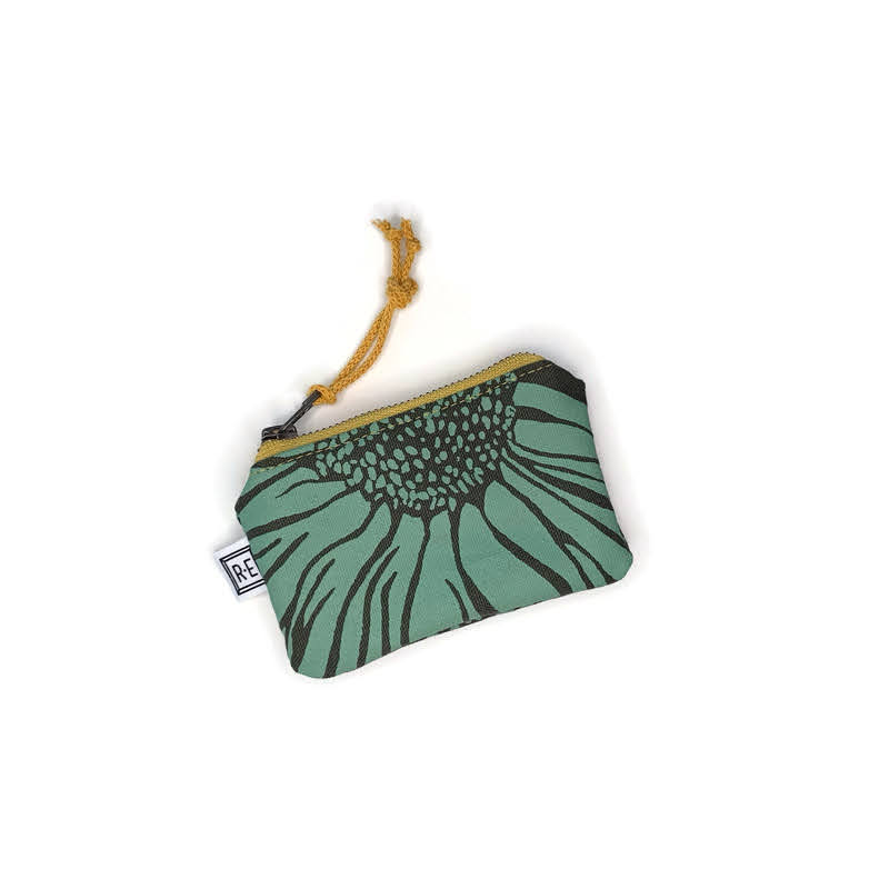 Printed Canvas Card Pouch - Coneflower - Image 4