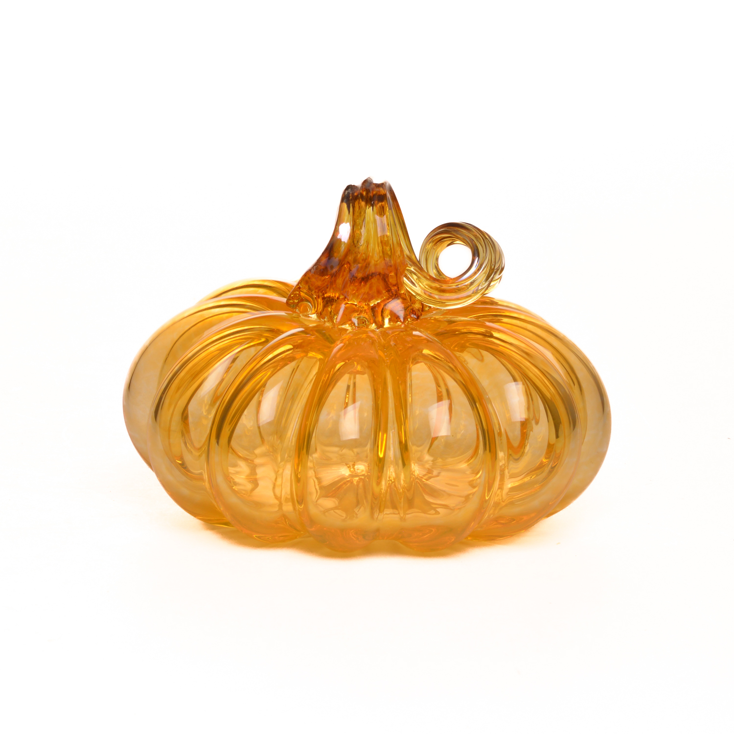 Small Hand Blown Glass Pumpkin - Image 20