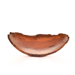 Turned natural edge Cherry Burl bowl #21191 by Warren Carpenter.