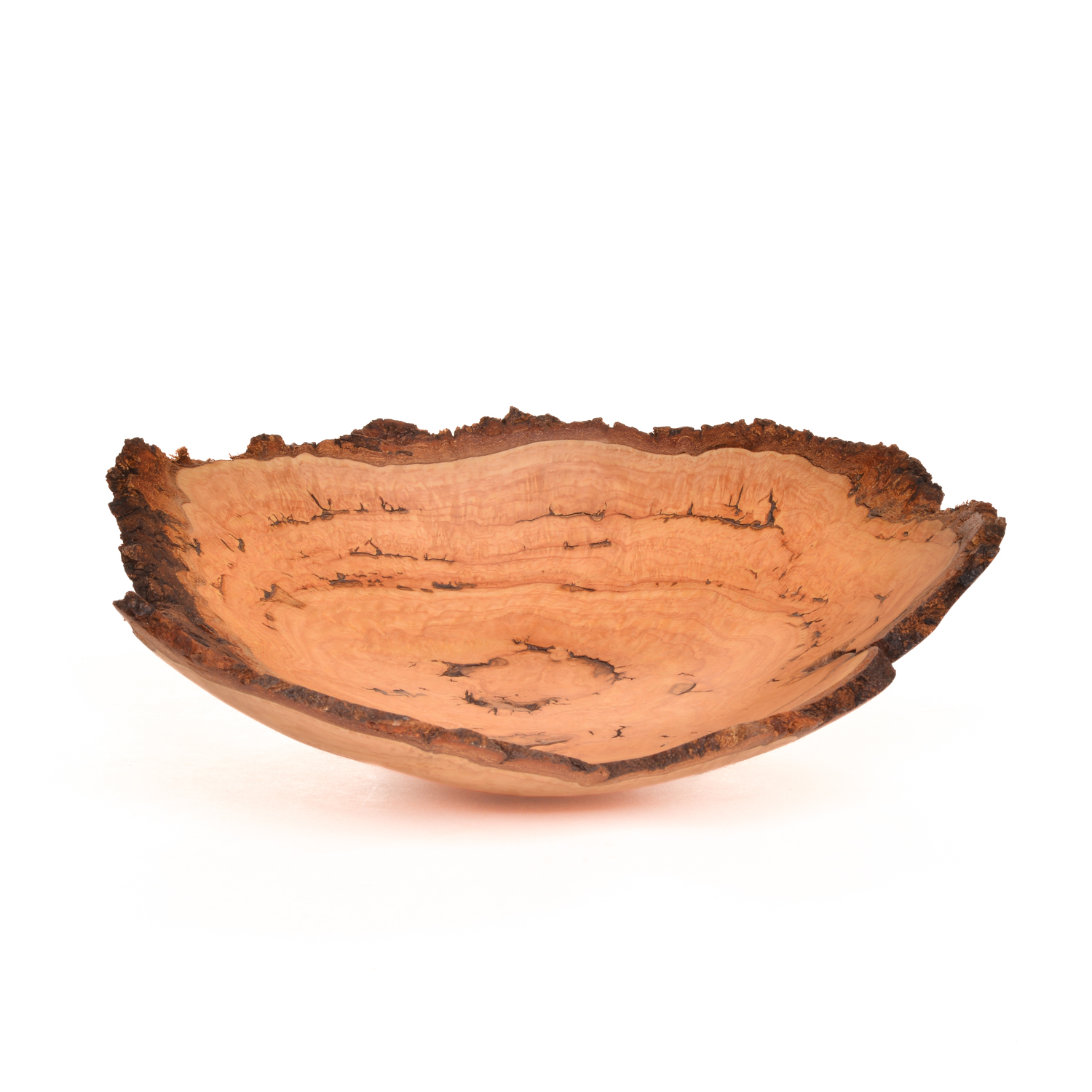 Natural Edge White Oak & Burl Bowl #23308 - Image 3