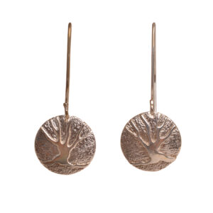 Sterling silver Tree of Life earrings by Bob and Lucy Gibson.