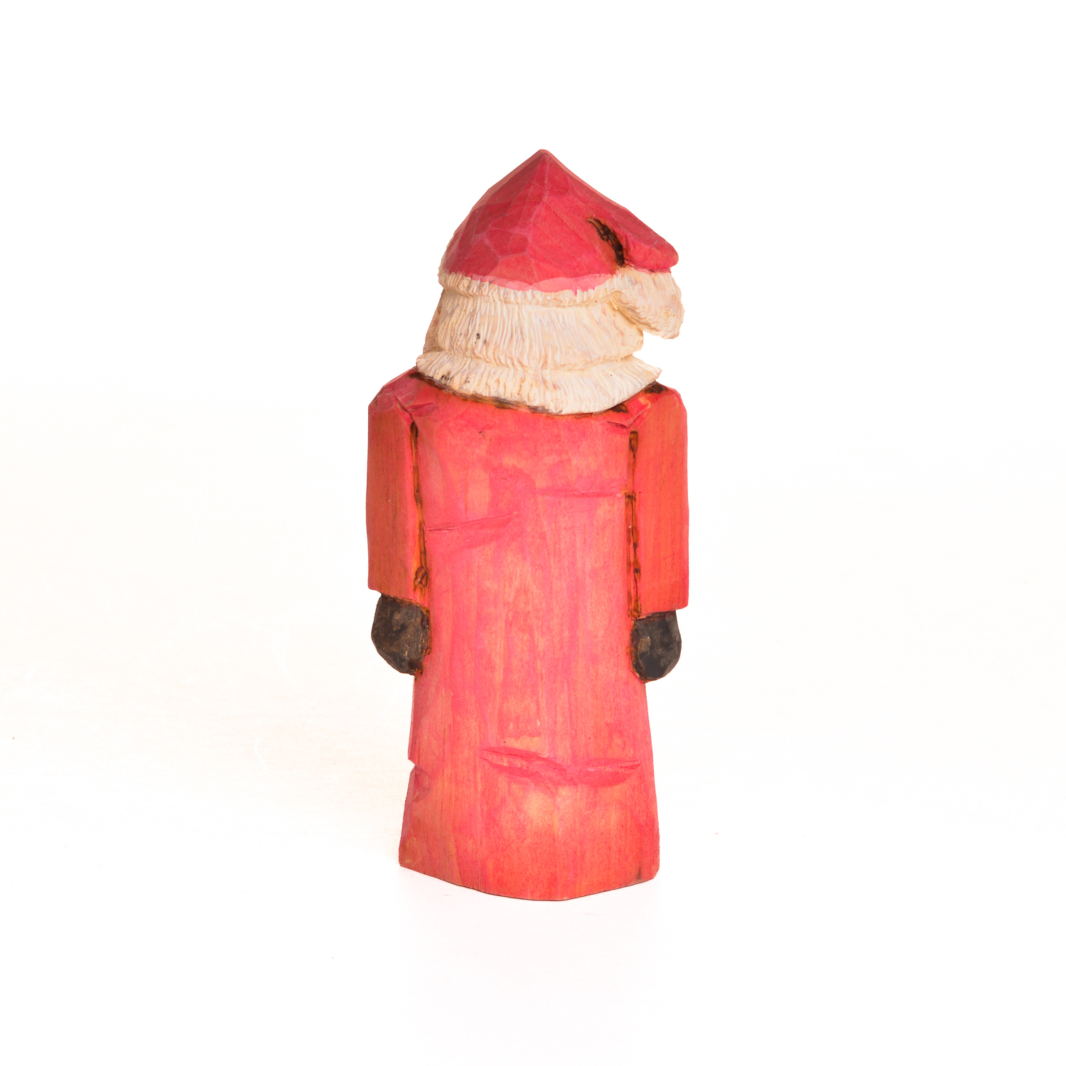 Hand-Carved and Painted "Grumpy" Santa - Image 3