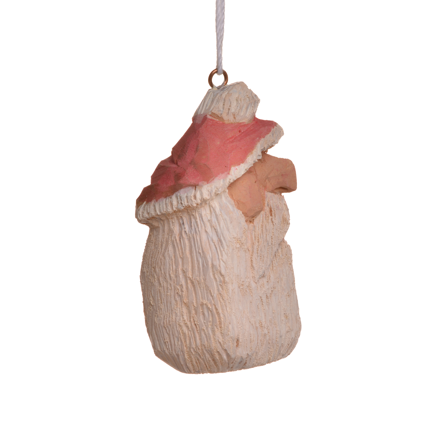 Medium Carved and Painted Santa Ornament - Image 8