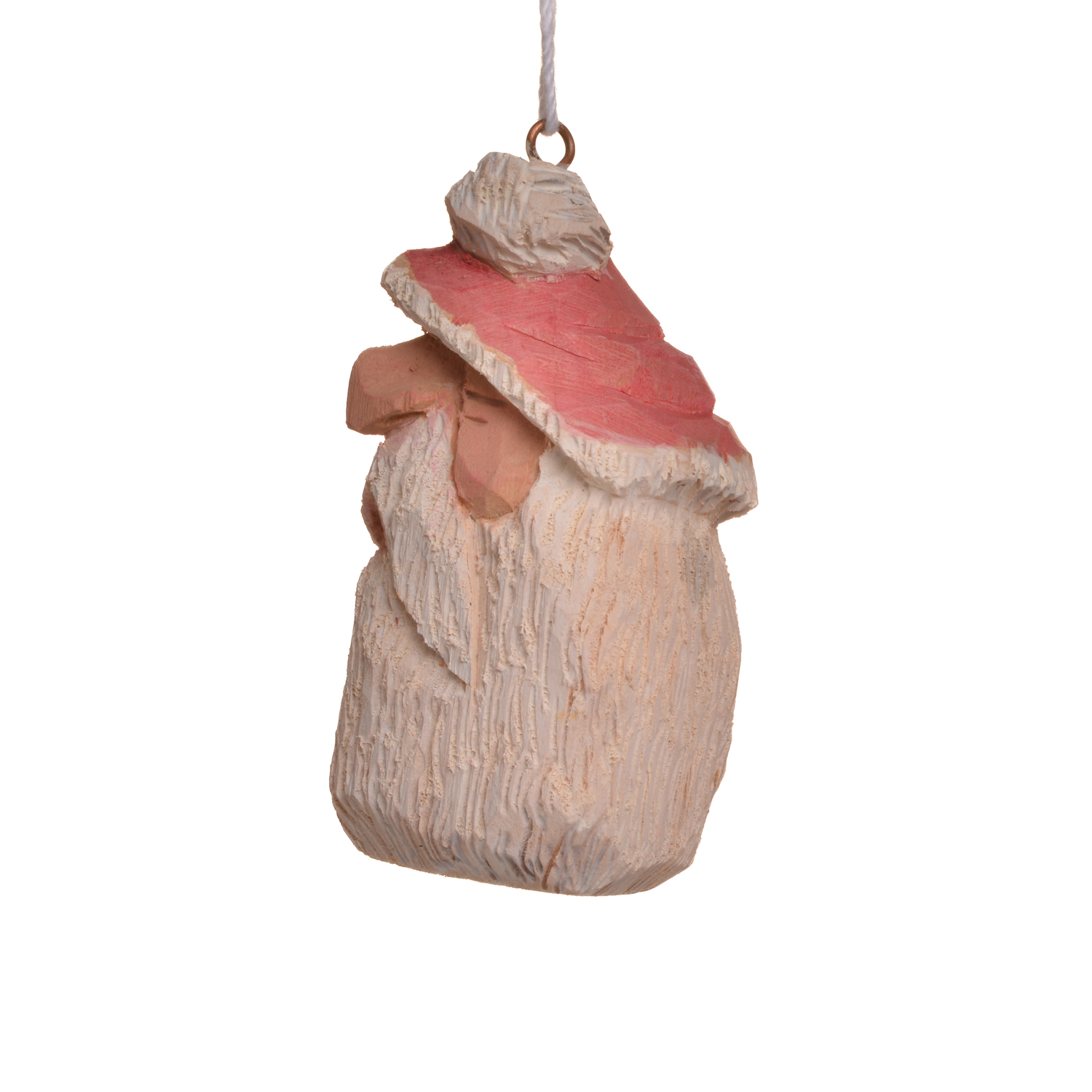 Medium Carved and Painted Santa Ornament - Image 9