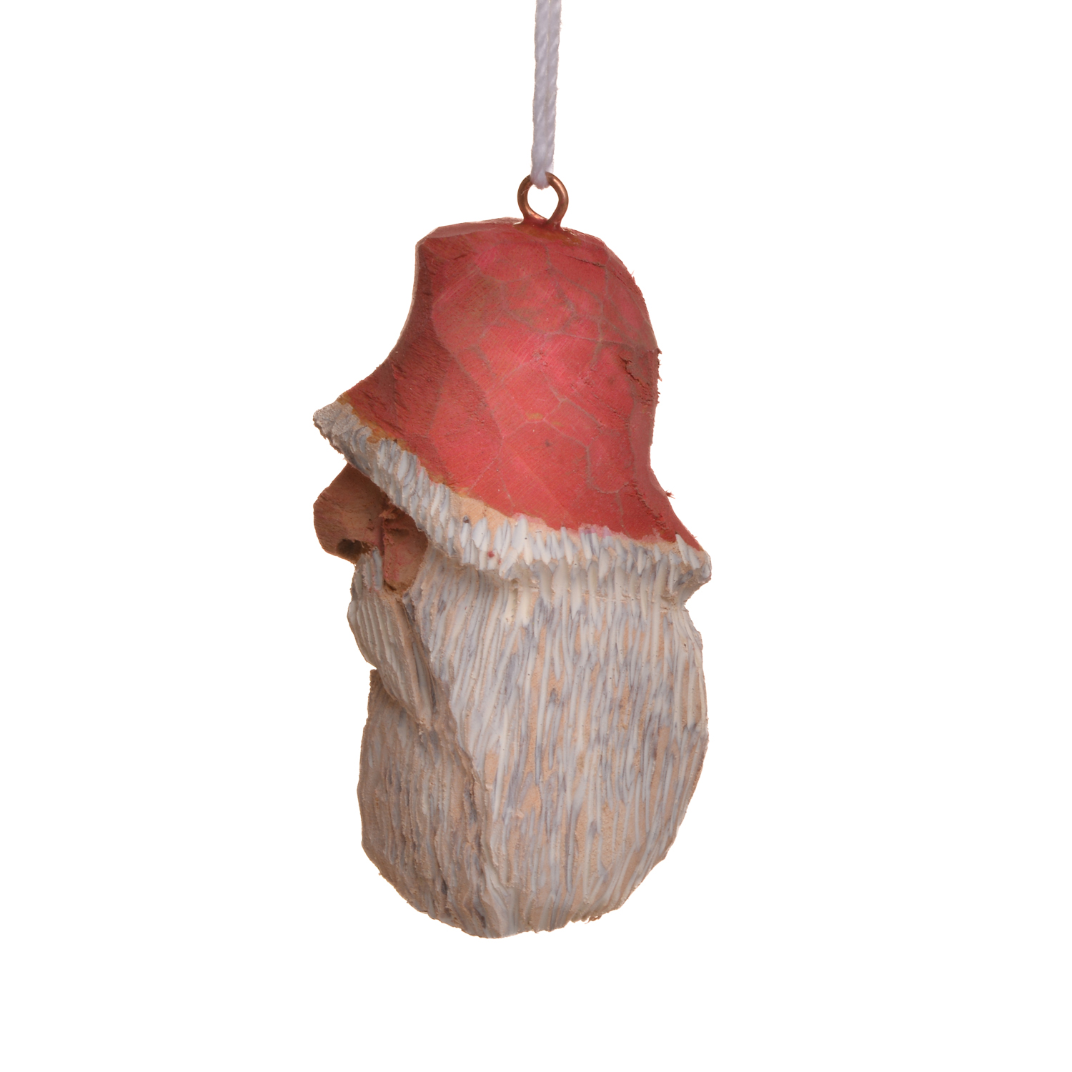 Medium Carved and Painted Santa Ornament - Image 14