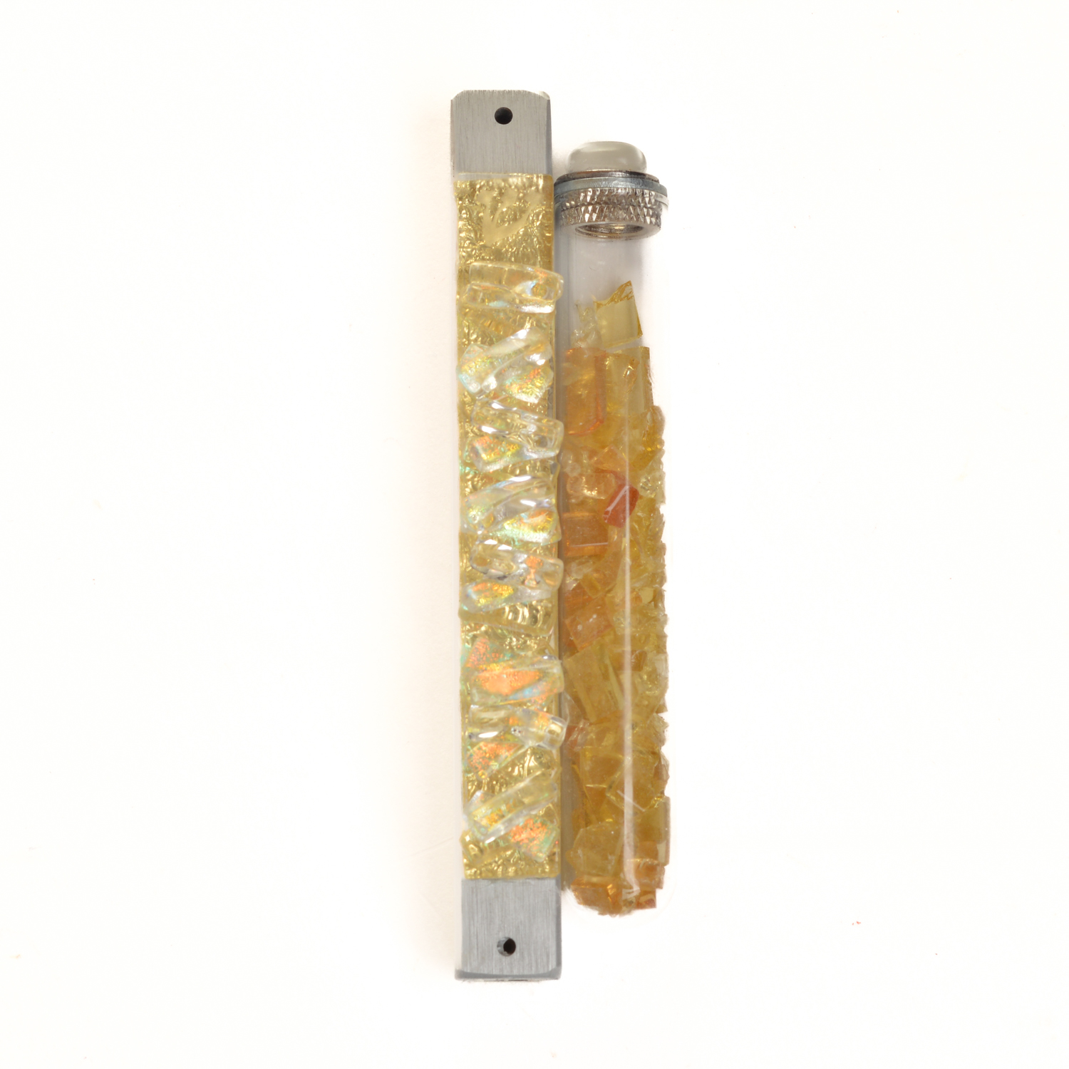 Fused Glass Wedding Mezuzah - Image 5