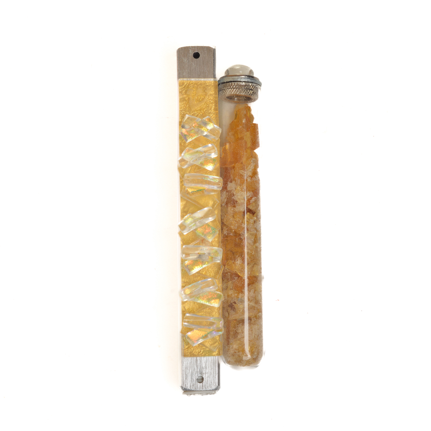 Fused Glass Wedding Mezuzah - Image 3