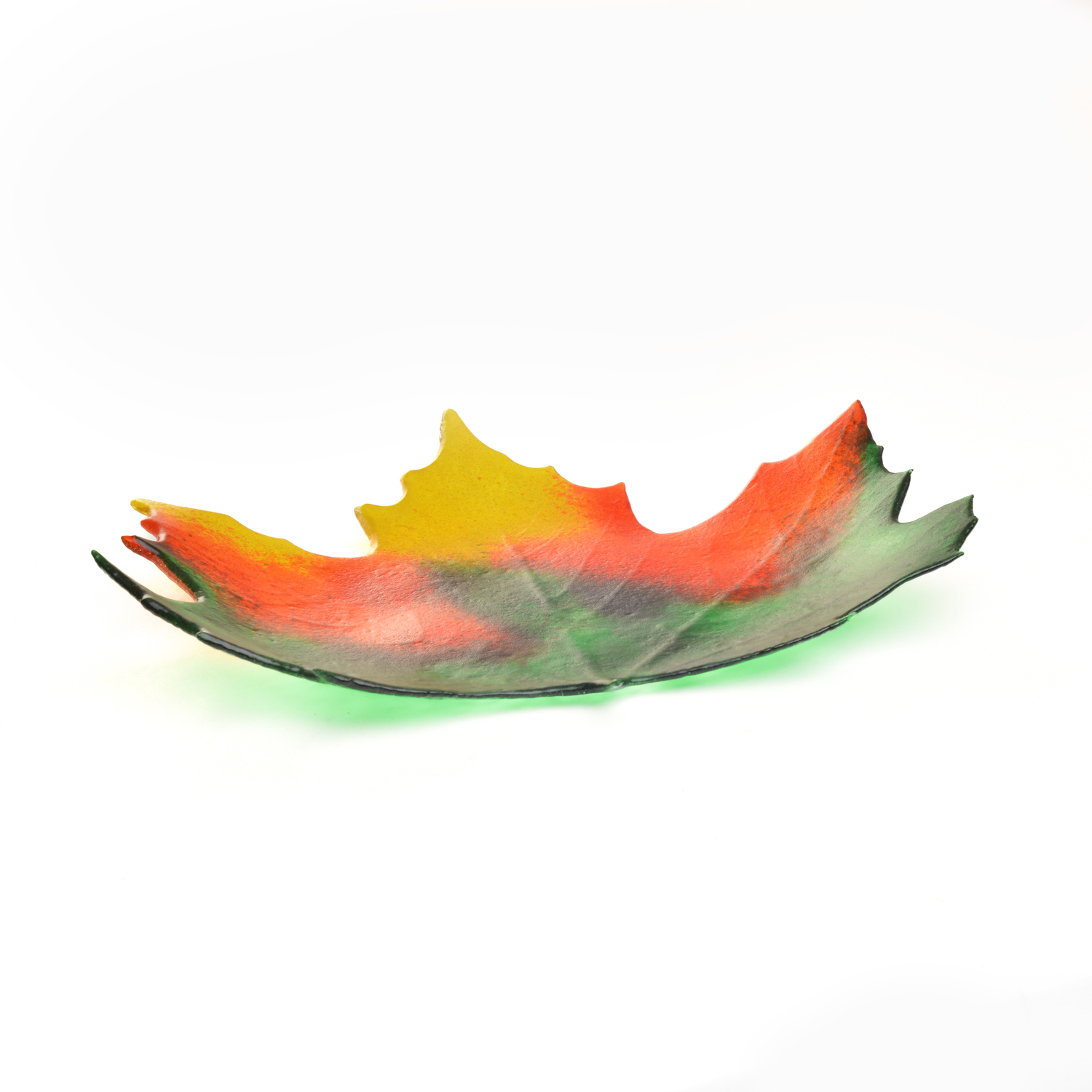 Glass Maple Leaf Dish – Southern Highland Craft Guild