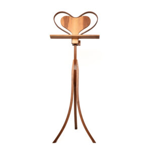 Walnut Heart Shaped Music Stand