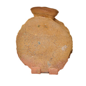 Barry Rhodes 2026, stoneware, wood fired, thrown and hand built 12" x 3" x 11"