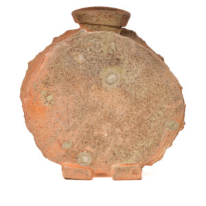 Barry Rhodes 2026, stoneware, wood fired, thrown and hand built 13" x 4" x 12"