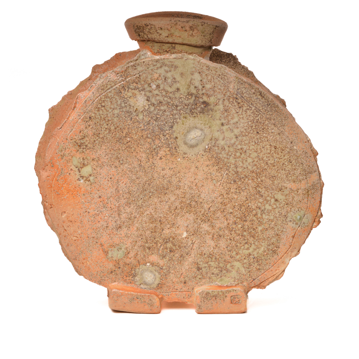 Barry Rhodes 2026, stoneware, wood fired, thrown and hand built 13" x 4" x 12"