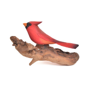 Carved and Painted Cardinal
