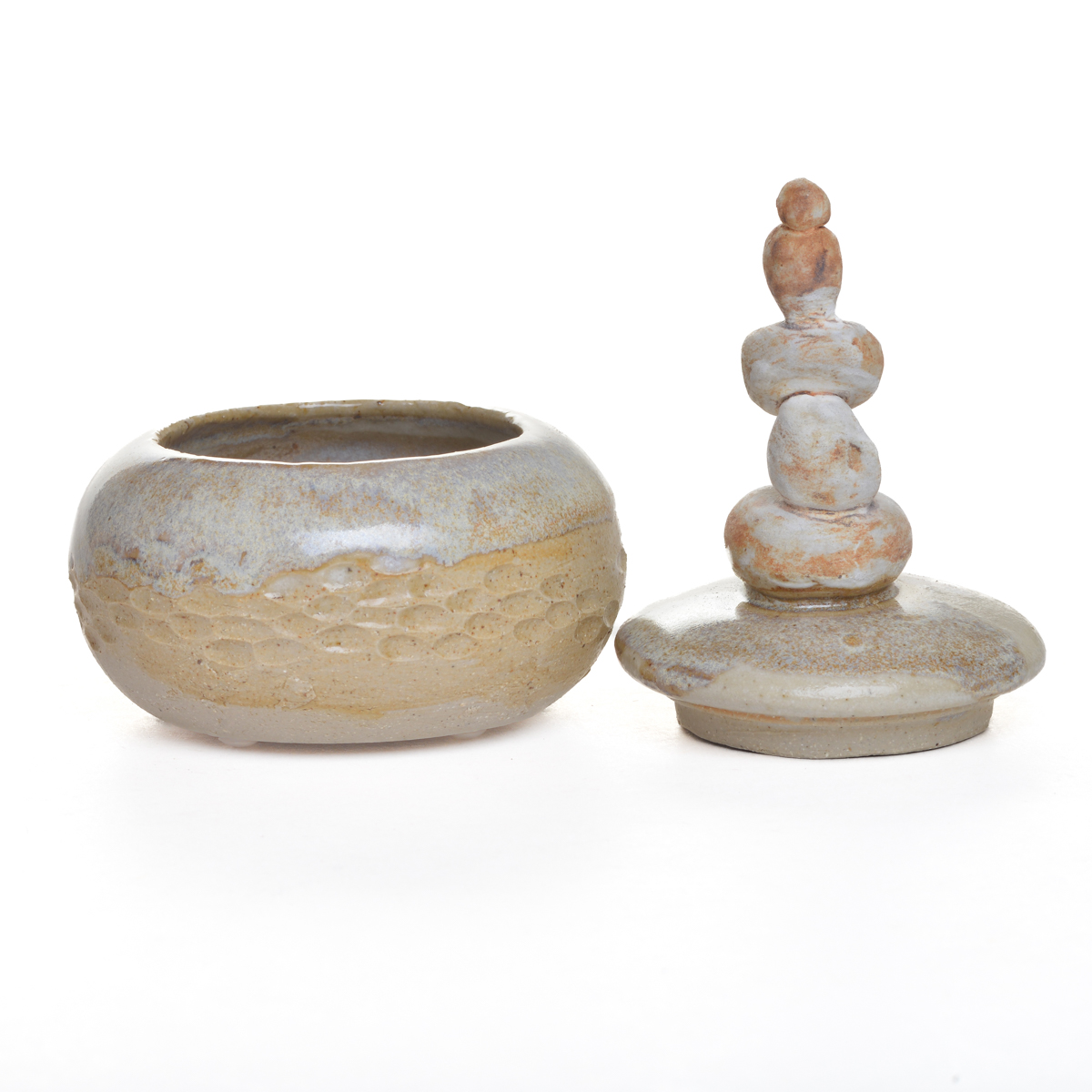 Stacked Stones Lidded Vessel - Image 3
