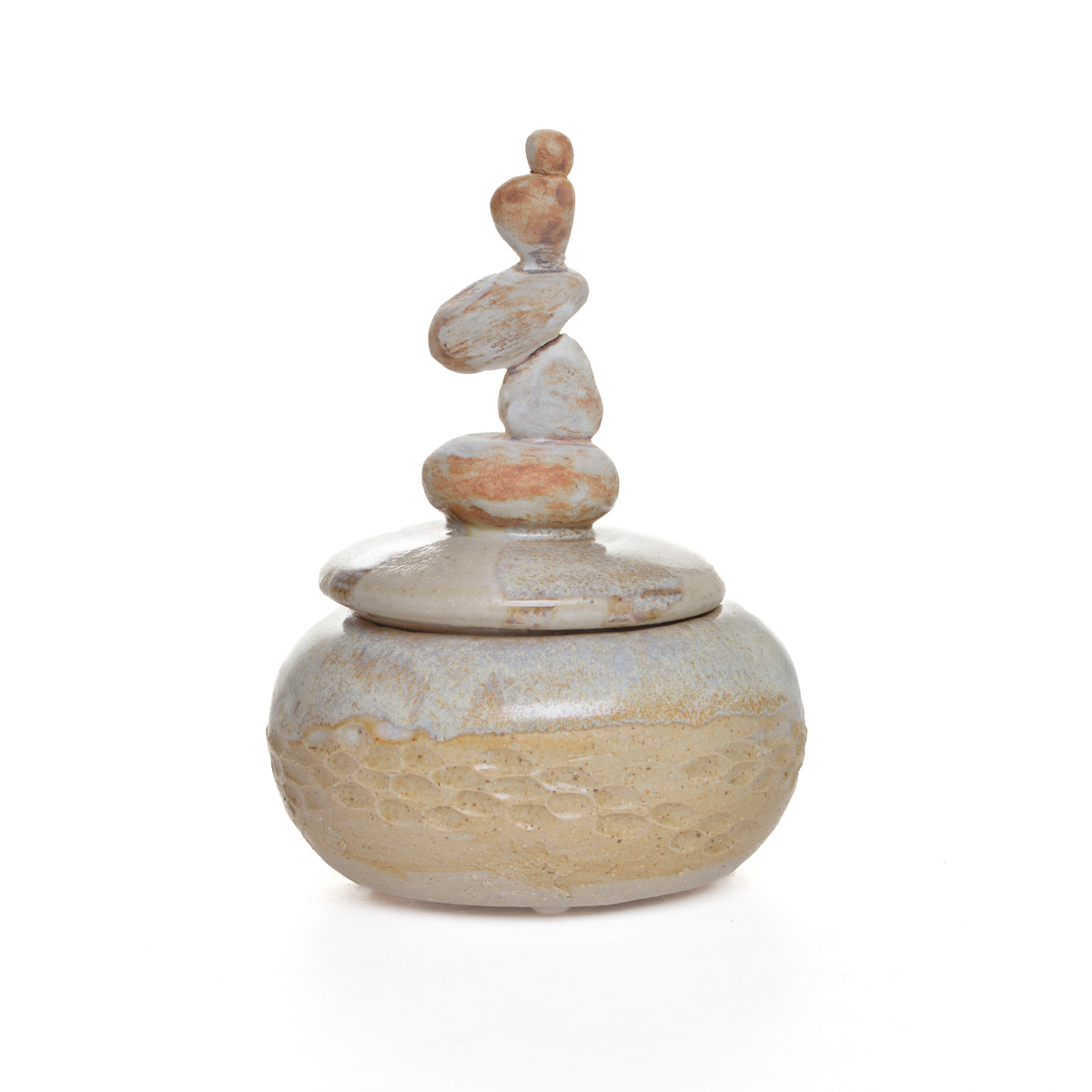 Stacked Stones Lidded Vessel - Image 2