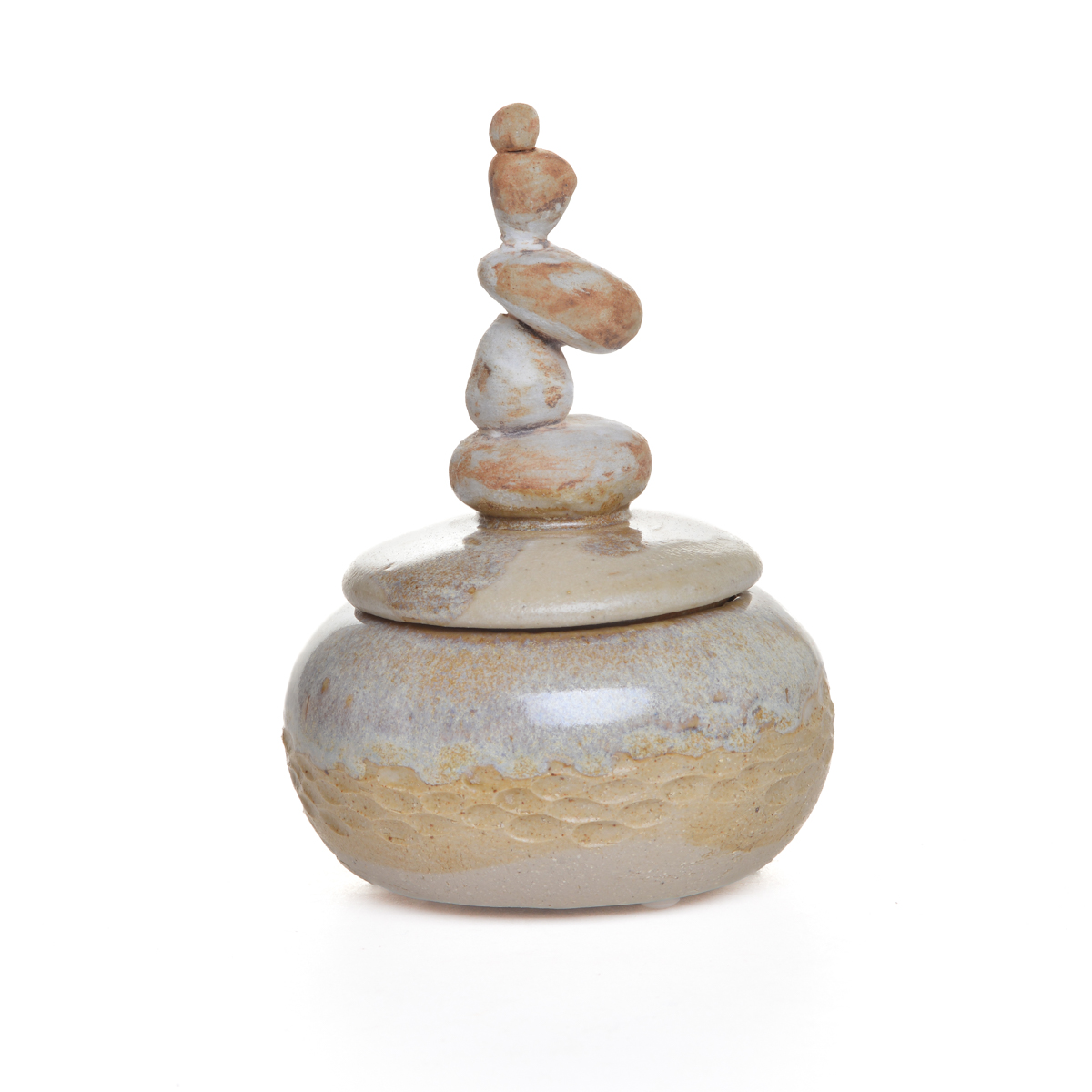 Stacked Stones Lidded Vessel - Image 5