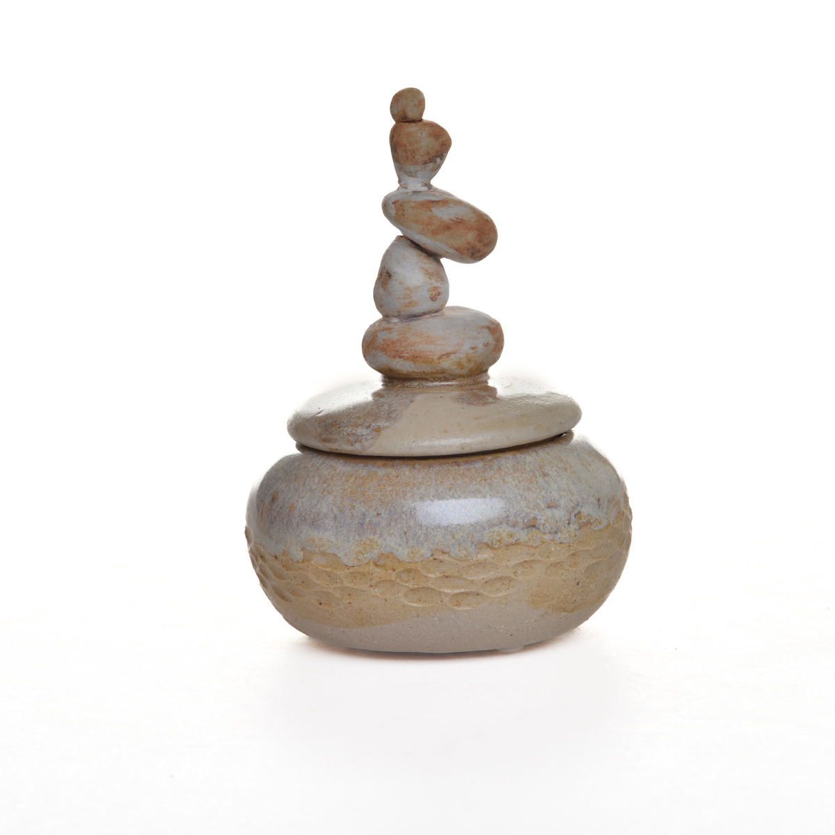Stacked Stones Lidded Vessel - Image 6