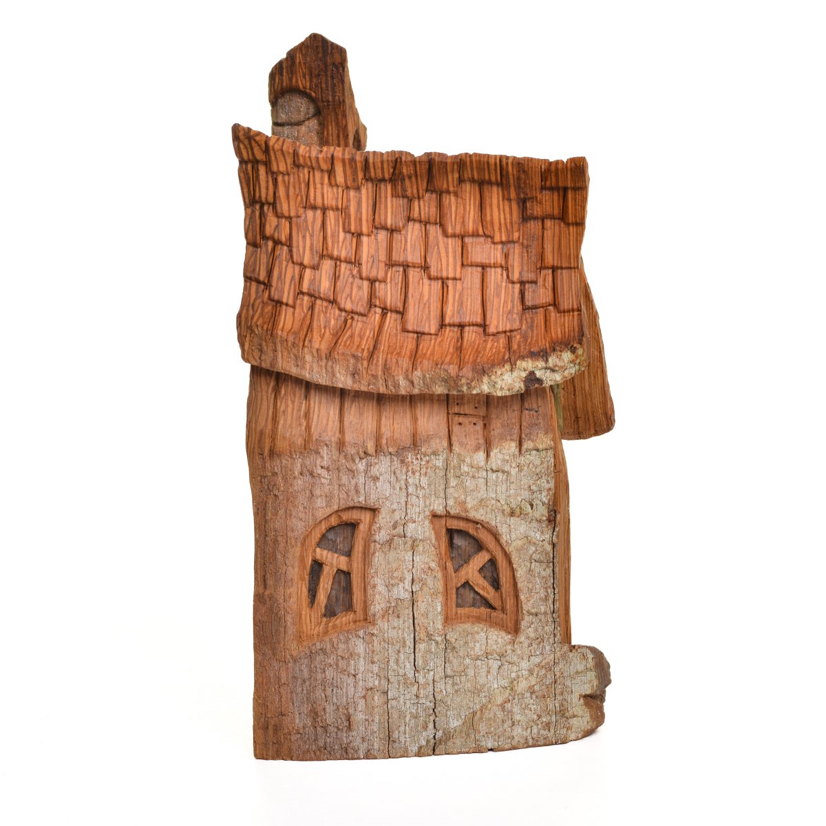 Cottonwood Bark Cottage - Wood Carving - Image 2