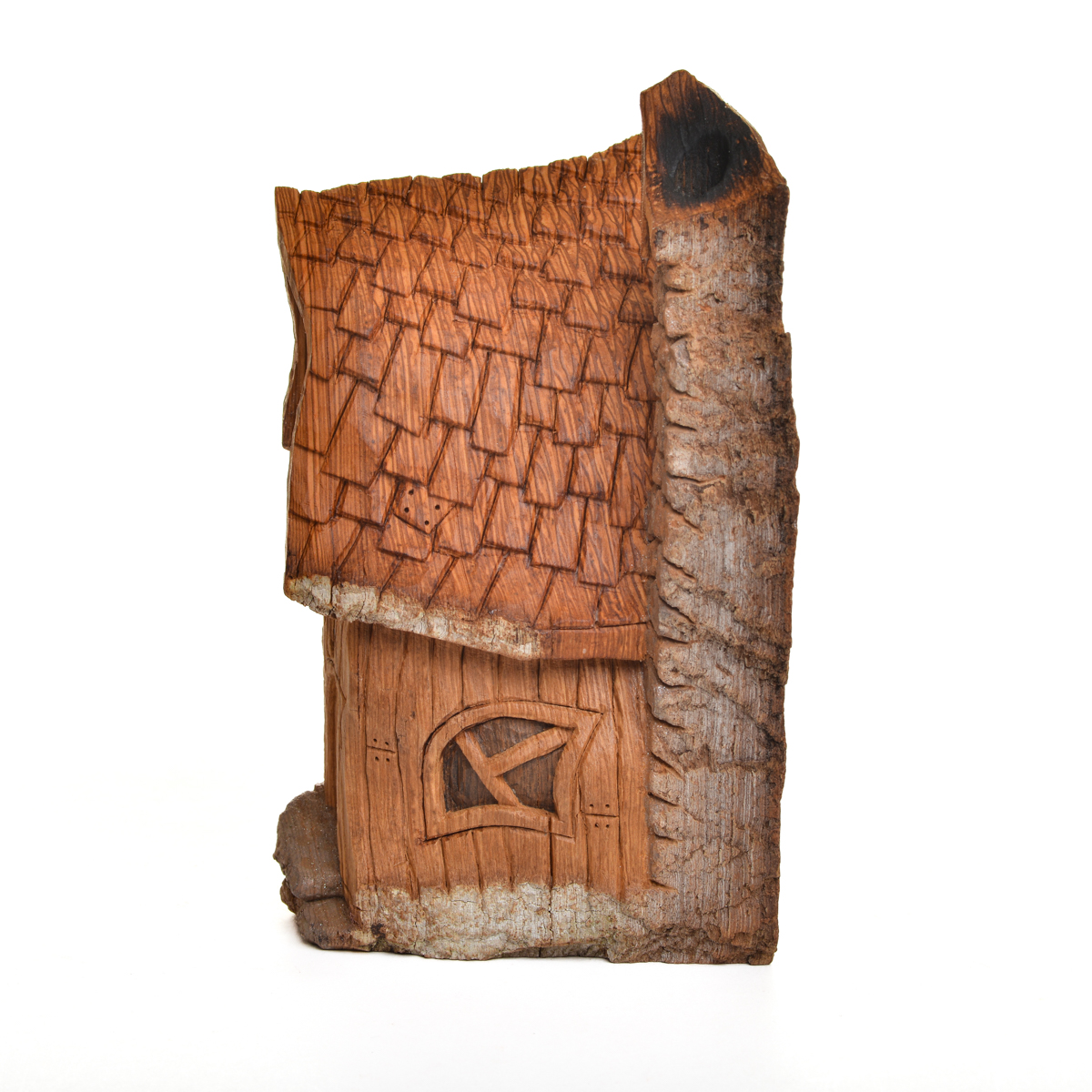 Cottonwood Bark Cottage - Wood Carving - Image 4