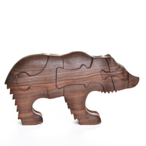 Wooden Bear with Beehive Puzzle