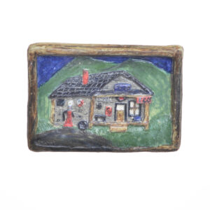 Rustic Ceramic General Store Scene Wall Plaque