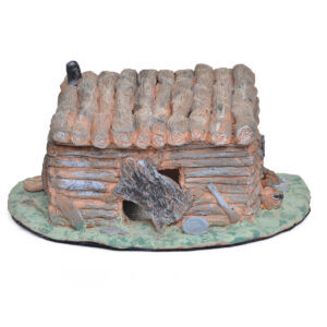 Hand-built clay sculpture crafted with detailed texturing and whimsical accents. Every side features sweet, intricate details that invite you to look closer. Cheryl Munyan is a potter from Burnsville who enjoys using clay to create representations of historic buildings and forgotten places. Through handcrafted sculptures and ceramic artwork, she strives to preserve the character, memories, and stories of the past.