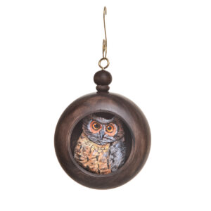 This rustic and delicate, hand-turned, carved, and painted wooden owl ornament is the perfect gift for nature and bird lovers. Bring some nature indoors and have it all year long!