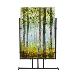 Cathie Fitzjohn 2025, glass; fused 17” x 11”