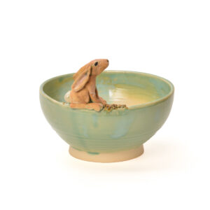 Dalleen McClasky 2026, stoneware clay, custom glaze and underglaze 5 ¾” x 5 ¾”