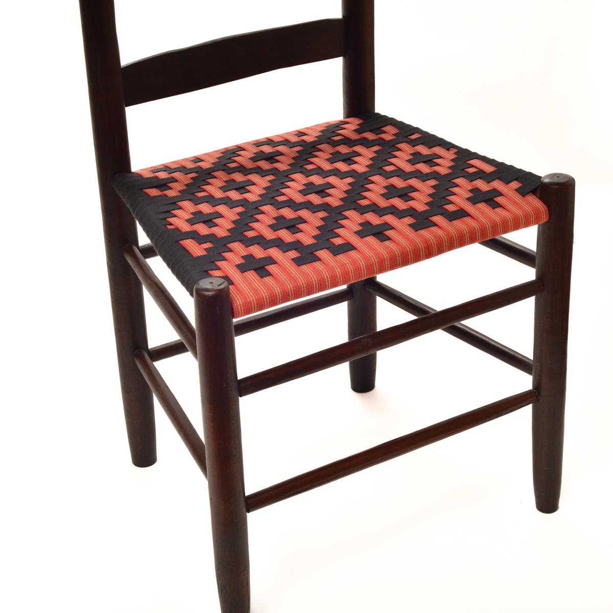 Set of 4 Spool Chairs with Shaker Tape - Image 7