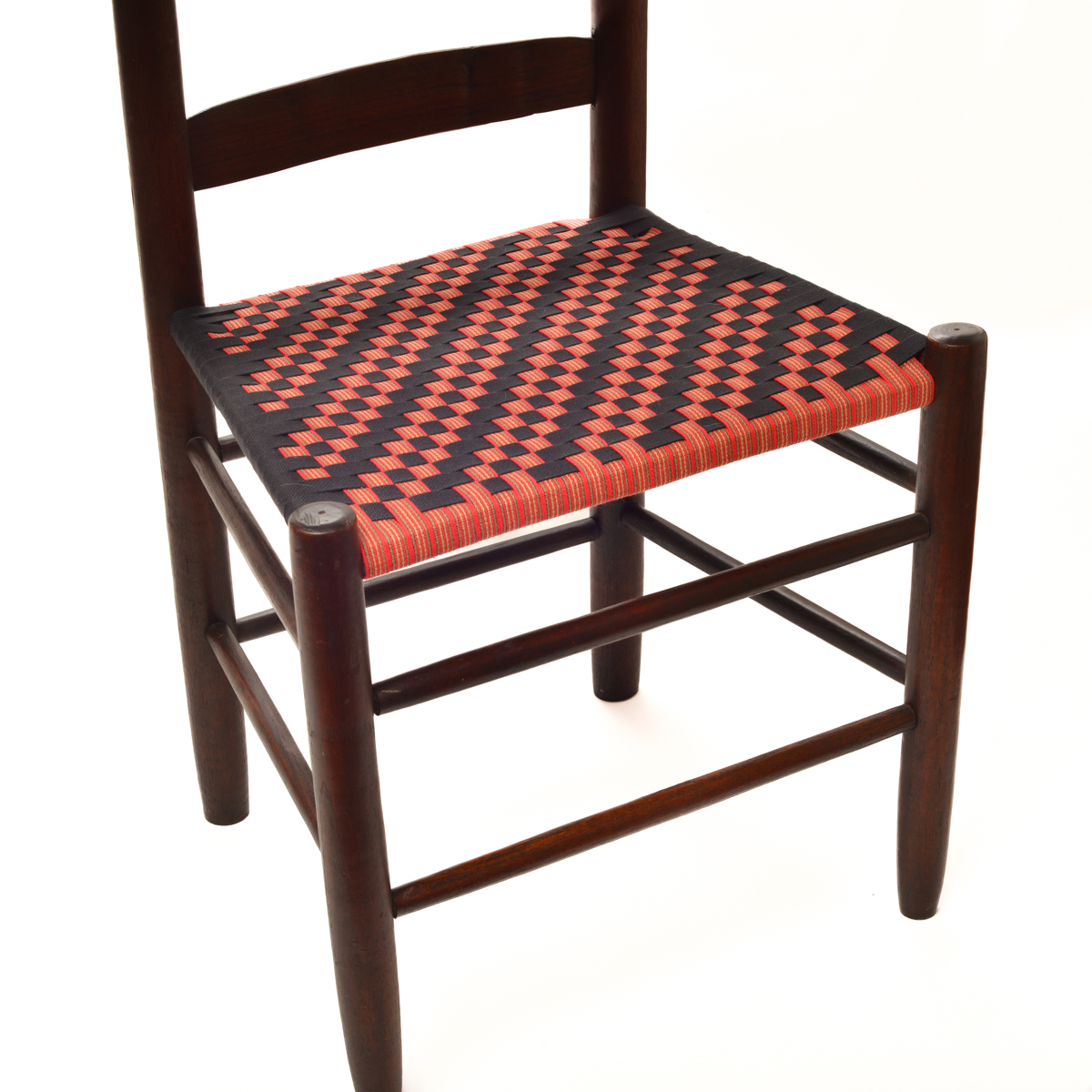 Set of 4 Spool Chairs with Shaker Tape - Image 8