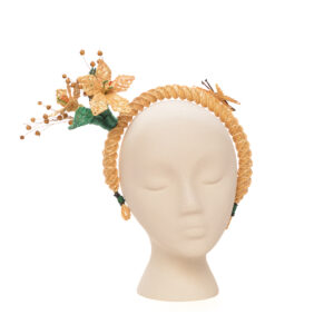 Headband with Lillies and Butterfly