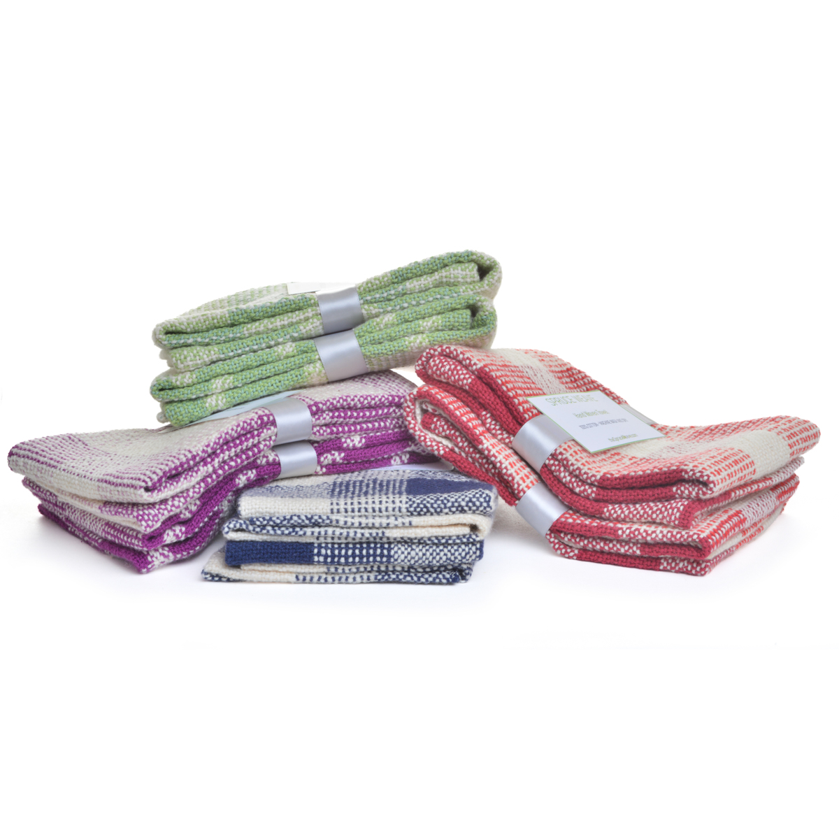 Durable and luscious handwoven 100% cotton towel by artist Albena Fairchild. Albena’s pieces blend traditional designs and techniques with modern styles. In her wide range of weavings, she is guided by the principles of beauty, function, and meaning. Expect slight variations in colors and weave. Each is sold separately.