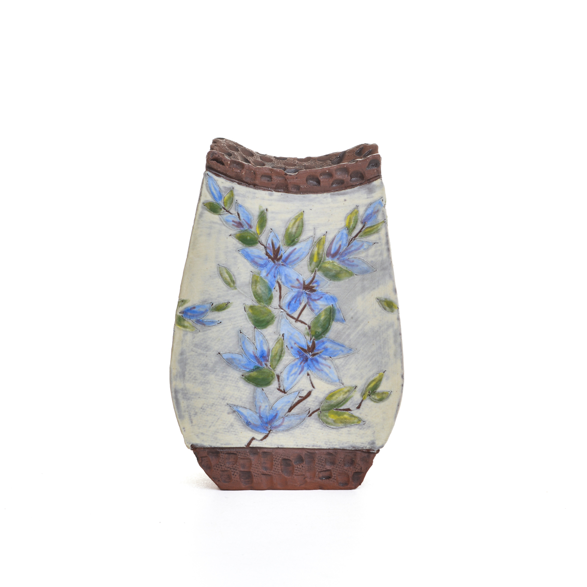Handmade Ceramic Floral Teardrop Vase - Image 5