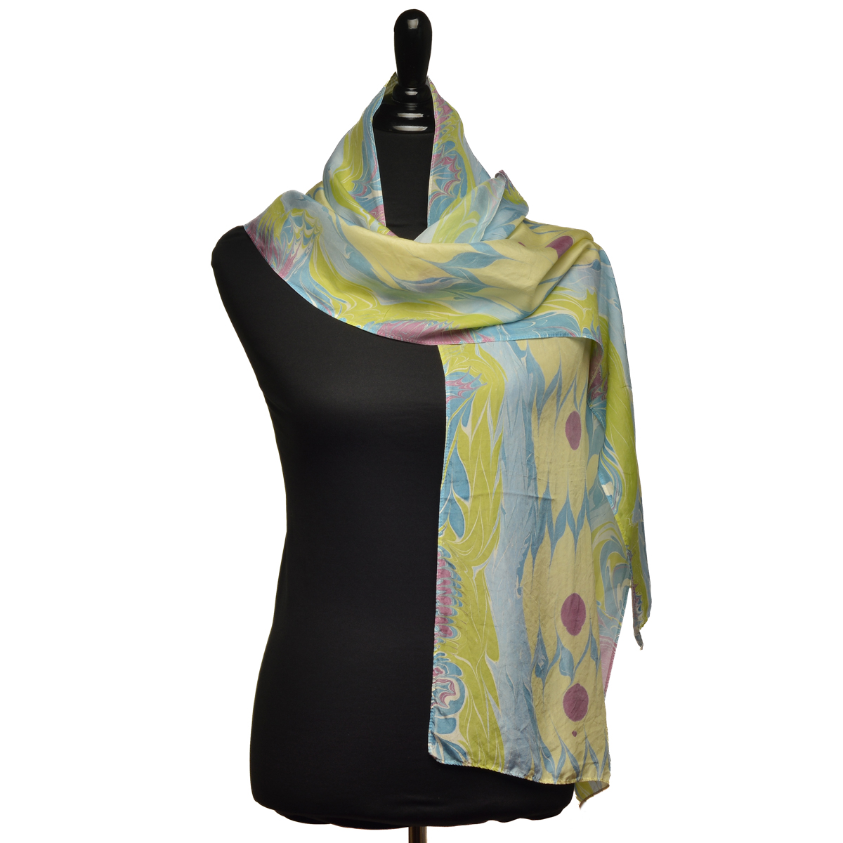 Marbled Silk Scarf - Any Season